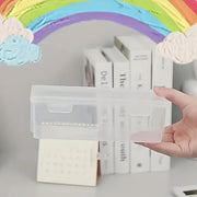 Transparent Stationery Organiser Box with Lid Pencil Pen Case Holder 4pcs Set V528-PENCIL-CASE-4PCS-221933