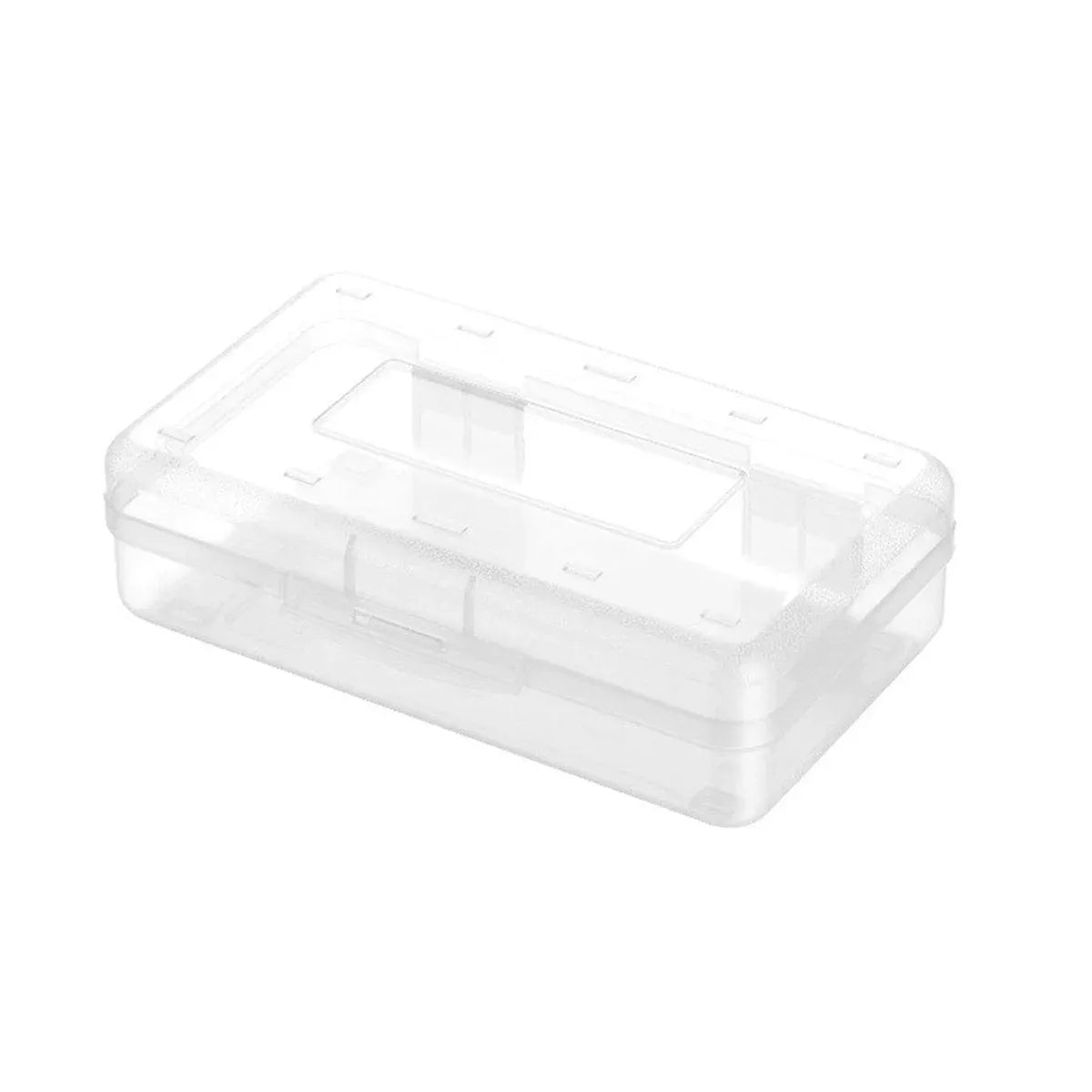 Large Capacity Transparent Plastic Pencil Case Multifunctional Student Art Box - Transparent V528-PENCIL-CASE-TRANSPARENT-579165
