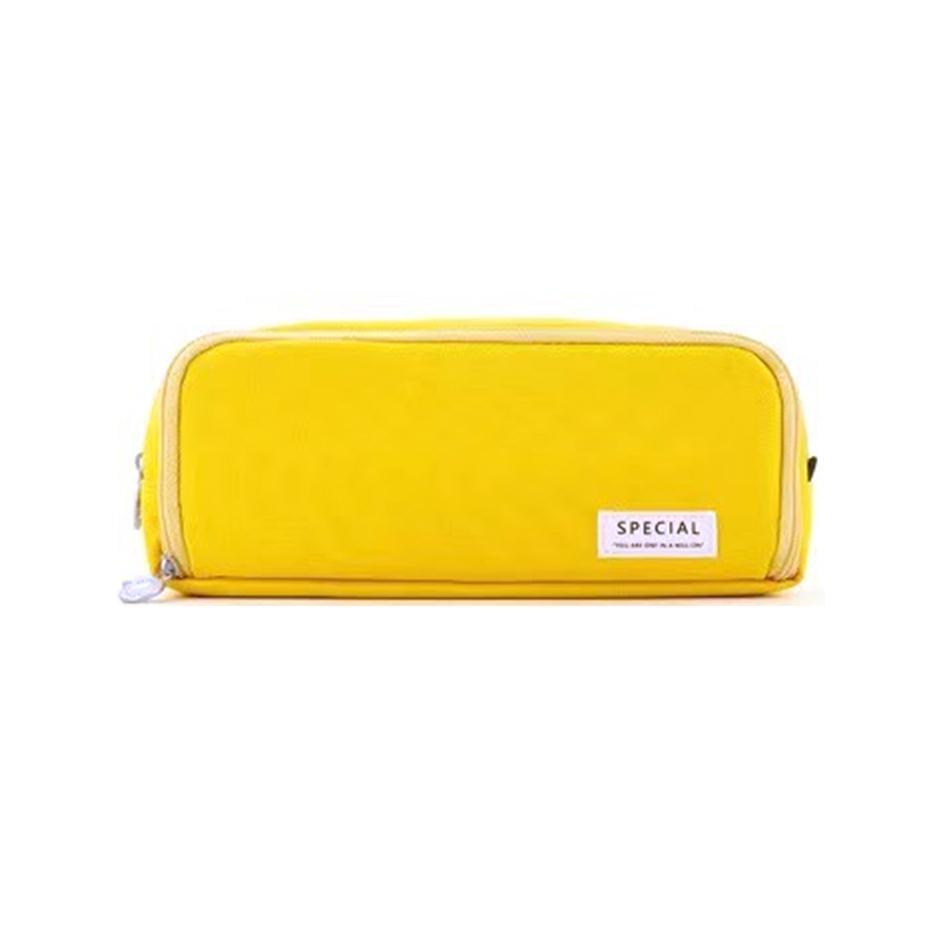 Zipper Pencil Case Large Capacity Storage Bag School Stationery Makeup Organizer - Black V528-PENCILCASE-BLACK-685913