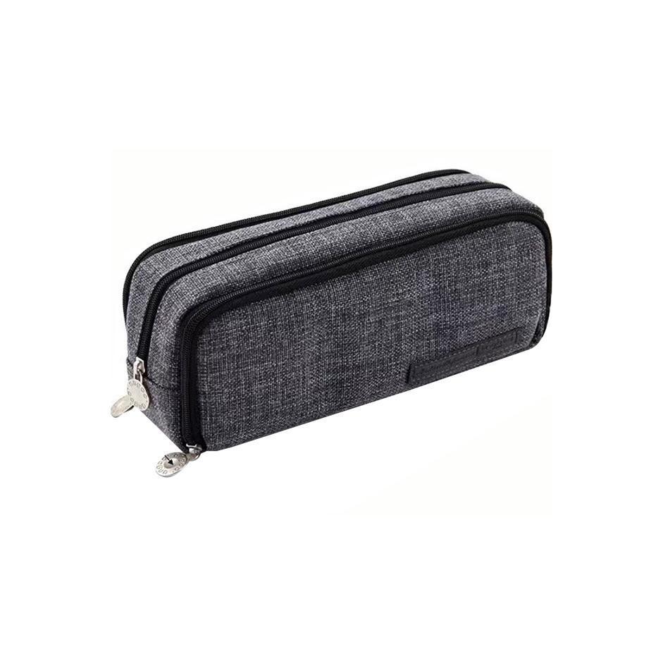 Zipper Pencil Case Large Capacity Storage Bag School Stationery Makeup Organizer - Blue V528-PENCILCASE-BLUE-976514