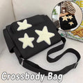Japanese Style Female Pentagram Crossbody Bag Casual Shoulder Messenger Bag V528-PENTAGRAM-SHOULDER-BAG-BLACK-929909