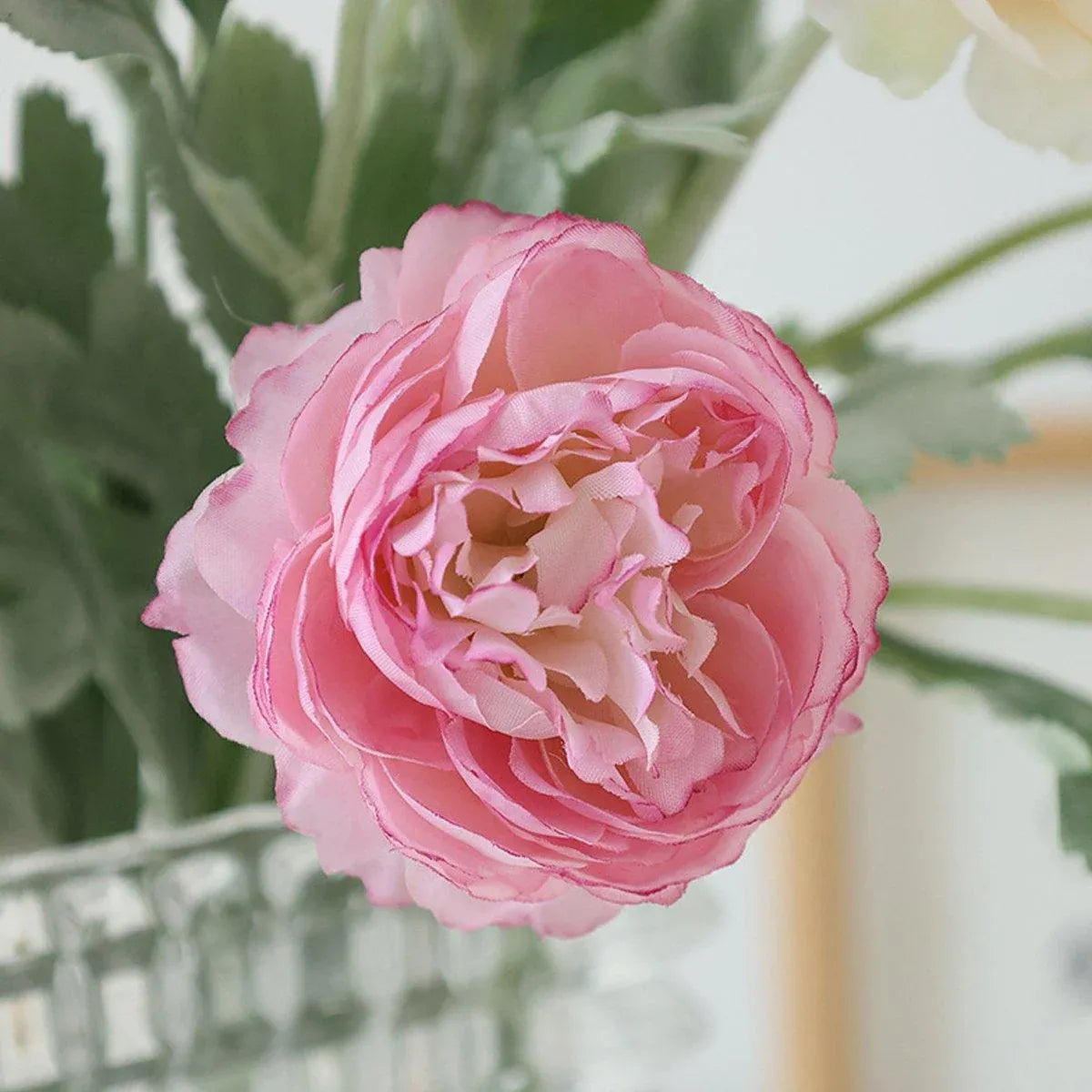 5pcs Artificial Peony Silk Flowers Bouquet Decor Faux Floral Arrangements - Champagne V528-PEONY-5PCS-CHAMPAGNE-691758