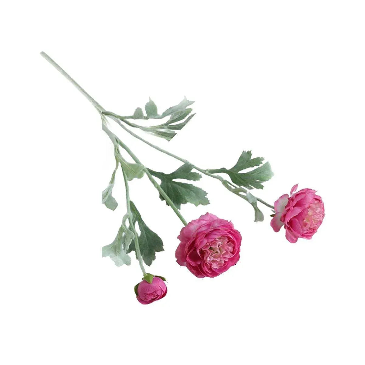 5pcs Artificial Peony Silk Flowers Bouquet Decor Faux Floral Arrangements - Purple Red V528-PEONY-5PCS-PURPLE-RED-790269