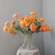 5pcs Artificial Peony Silk Flowers Bouquet Decor Faux Floral Arrangements - Purple Red V528-PEONY-5PCS-PURPLE-RED-790269