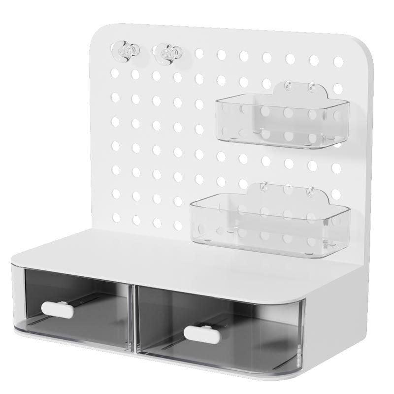 Desktop Storage Box Drawer Organizer Hole Plate Shelf Sub Storage Solution V528-PERFORATED-BOARD-437590