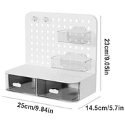 Desktop Storage Box Drawer Organizer Hole Plate Shelf Sub Storage Solution V528-PERFORATED-BOARD-437590