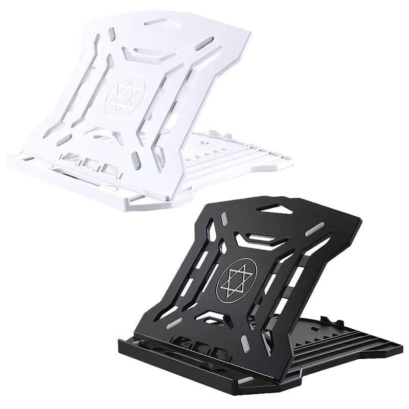 Adjustable Laptop Stand with 360-Degree Base for Desk Riser Home Office Holder - Black V528-PERGONOMIC-ADJUSTABLE75689