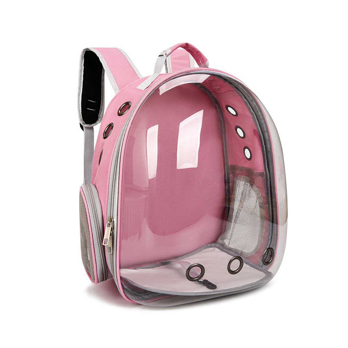 Pet Outdoor Carrier Backpack Cat Dog Puppy Travel Space Capsule Shoulder Bag - Pink V528-PET-BACKPACK-PINK-670178