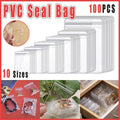 100pcs PVC Self-Sealing Jewelry Bags Anti-Oxidation Storage Dustproof Bags - 10*15cm V528-PET-BAG-100PCS-100-150-722020