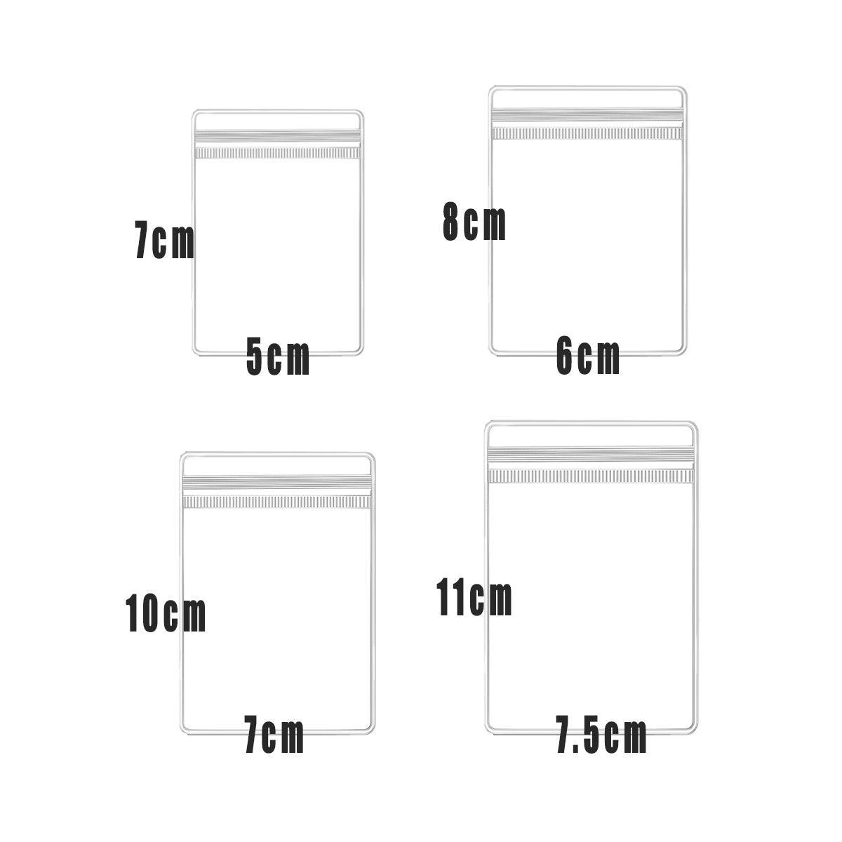 100pcs PVC Self-Sealing Jewelry Bags Anti-Oxidation Storage Dustproof Bags - 6*8cm V528-PET-BAG-100PCS-60-80-618522