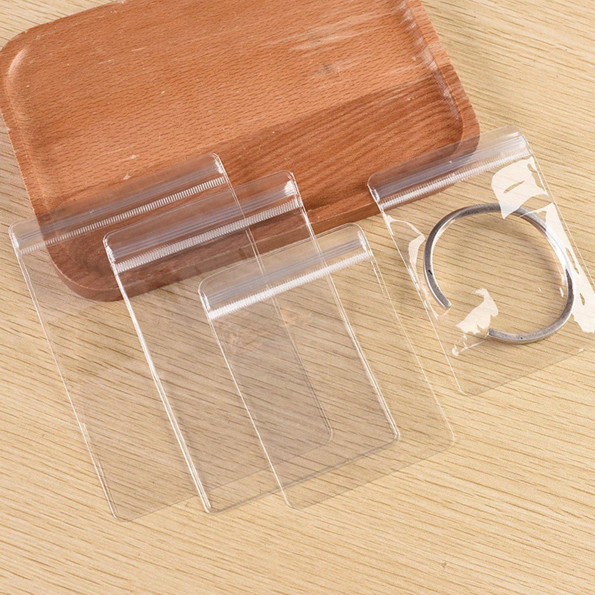 100pcs PVC Self-Sealing Jewelry Bags Anti-Oxidation Storage Dustproof Bags - 6*8cm V528-PET-BAG-100PCS-60-80-618522