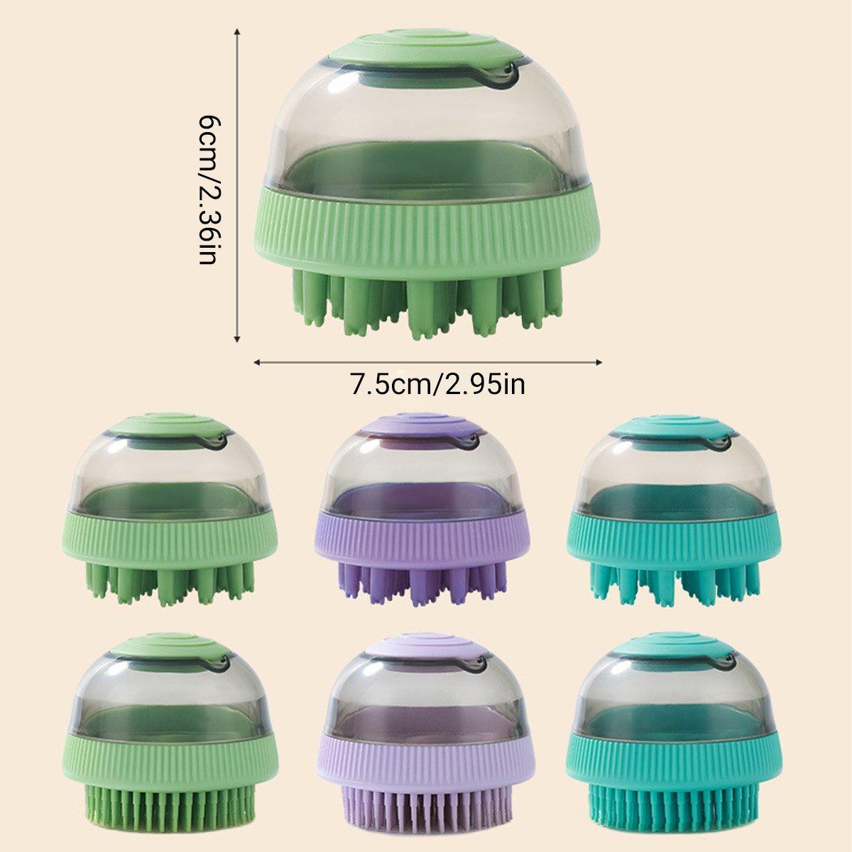 2PCS Pet Cleaning Brush Bath Massage Gel Dispenser Cats Dogs Grooming Tool - Blue V528-PET-BATH-BRUSH-2PCS-BLUE-254205