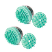 2PCS Pet Cleaning Brush Bath Massage Gel Dispenser Cats Dogs Grooming Tool - Blue V528-PET-BATH-BRUSH-2PCS-BLUE-254205