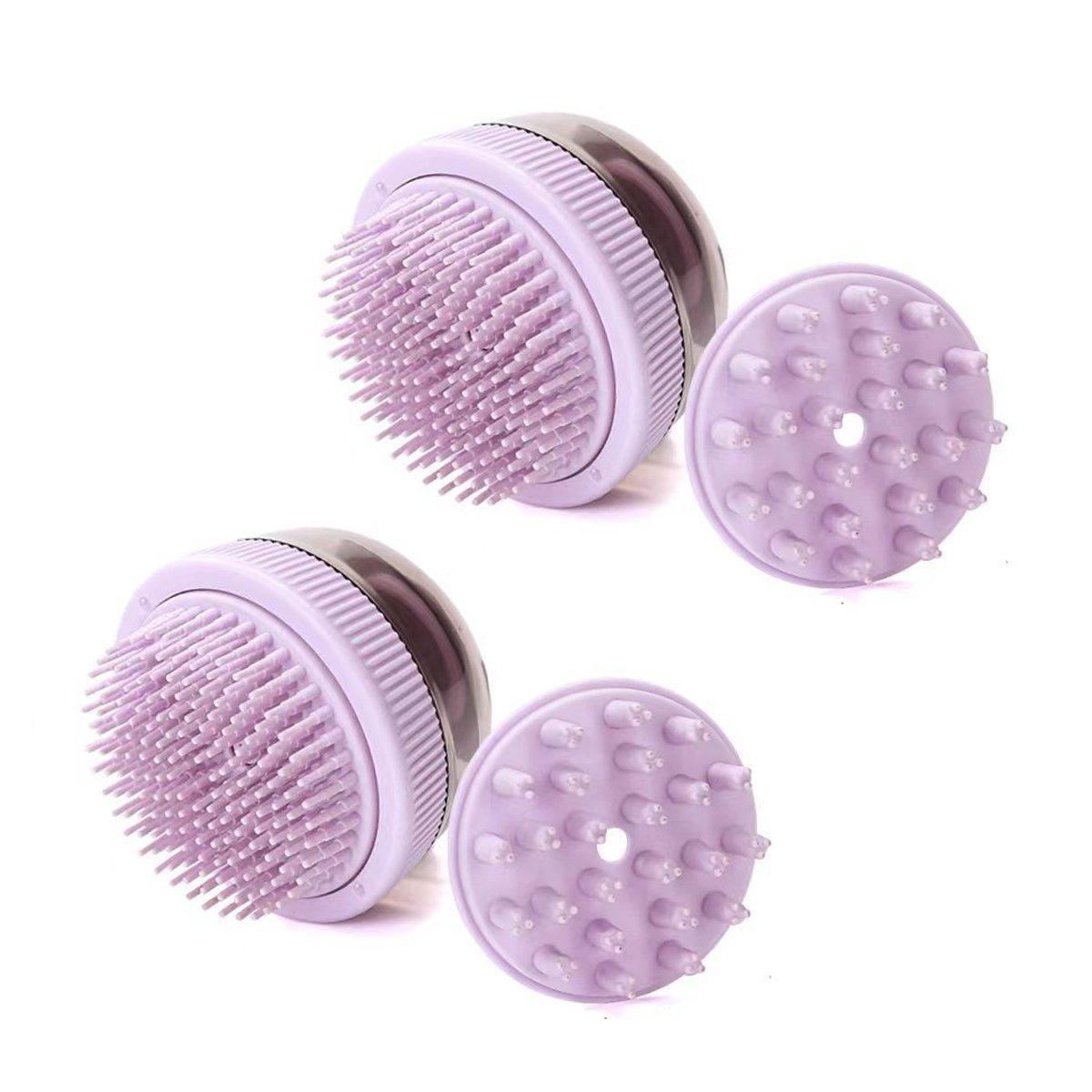 2PCS Pet Cleaning Brush Bath Massage Gel Dispenser Cats Dogs Grooming Tool - Blue V528-PET-BATH-BRUSH-2PCS-BLUE-254205