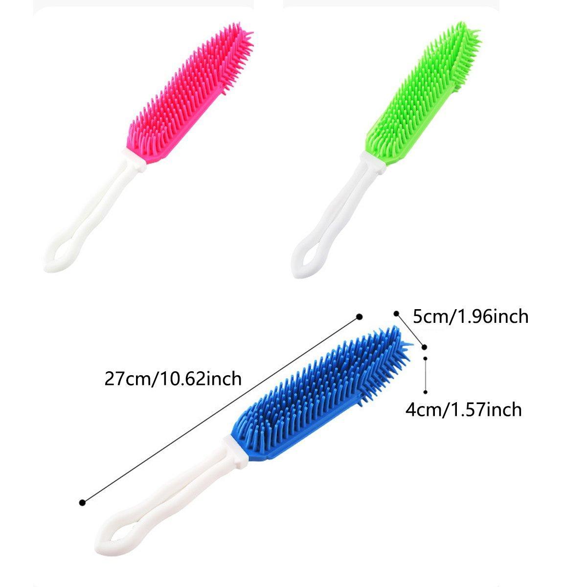 3PCS Pet Hair Remove Brush Car Detailing Brush Portable Dog Rubber Massage Brush V528-PET-BATH-COMB-3PCS-465829