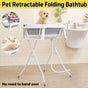 Pet Bath Tub Elevated Stand for Cats and Puppies Portable Bathing Tub for Pets V528-PET-BATH-TUB-GREY-783268