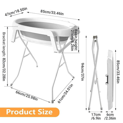 Pet Bath Tub Elevated Stand for Cats and Puppies Portable Bathing Tub for Pets V528-PET-BATH-TUB-GREY-783268