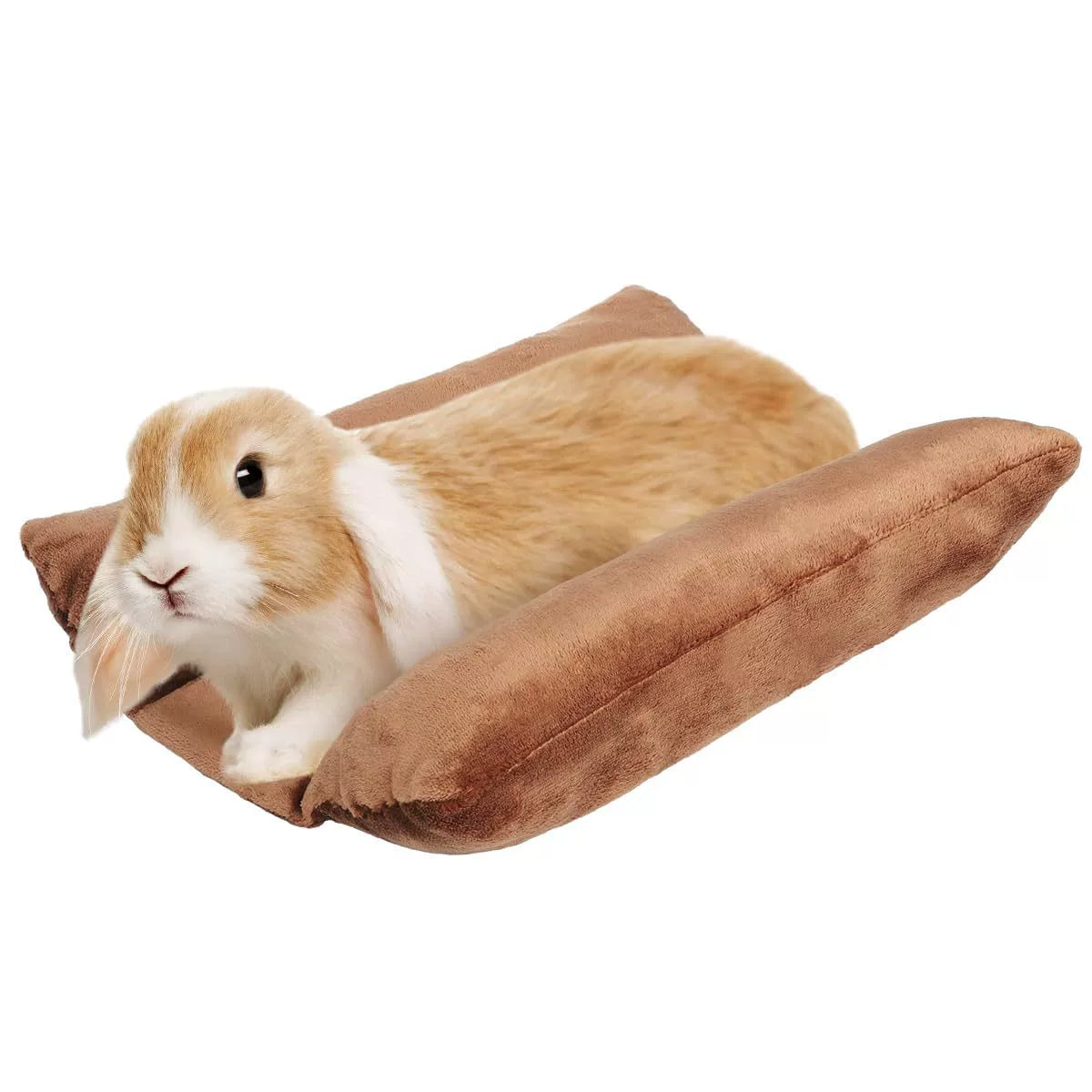Small Animal Bed Cushion Plush Sleeping Mat for Pet Carrier Cage Nest Hamster - Brown V528-PET-BED-BROWN-738890
