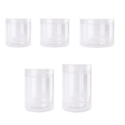 Wide Mouth Plastic Food Bottles 50pcs Transparent Sealed Storage Tanks Container - 8.5cm x 20cm V528-PET-BOTTLE-50PCS-1000ML-819236