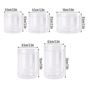 Wide Mouth Plastic Food Bottles 50pcs Transparent Sealed Storage Tanks Container - 8.5cm x 20cm V528-PET-BOTTLE-50PCS-1000ML-819236
