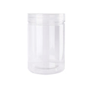 Wide Mouth Plastic Food Bottles 50pcs Transparent Sealed Storage Tanks Container - 8.5cm x 20cm V528-PET-BOTTLE-50PCS-1000ML-819236