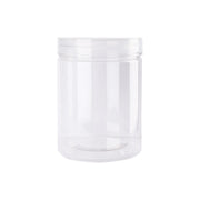 Wide Mouth Plastic Food Bottles 50pcs Transparent Sealed Storage Tanks Container - 8.5cm x 20cm V528-PET-BOTTLE-50PCS-1000ML-819236