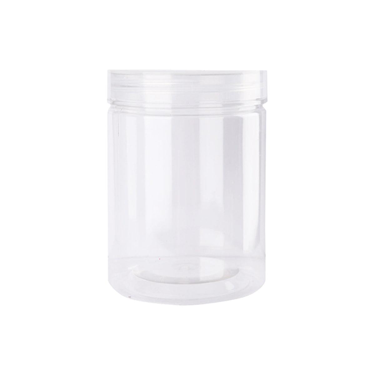 Wide Mouth Plastic Food Bottles 50pcs Transparent Sealed Storage Tanks Container - 8.5cm x 20cm V528-PET-BOTTLE-50PCS-1000ML-819236