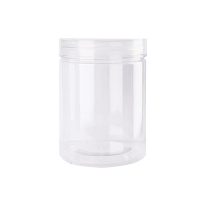 Wide Mouth Plastic Food Bottles 50pcs Transparent Sealed Storage Tanks Container - 8.5cm x 20cm V528-PET-BOTTLE-50PCS-1000ML-819236