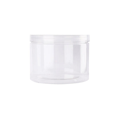 Wide Mouth Plastic Food Bottles 50pcs Transparent Sealed Storage Tanks Container - 10cm x 8.5cm V528-PET-BOTTLE-50PCS-500ML-348463
