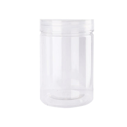 Wide Mouth Plastic Food Bottles 50pcs Transparent Sealed Storage Tanks Container - 10cm x 8.5cm V528-PET-BOTTLE-50PCS-500ML-348463
