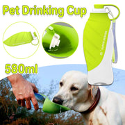 Pet Water Bottle 580ml Portable Outdoor Dog Cat Drinking Cup Travel Feeder V528-PET-BOTTLE-GREEN-613067