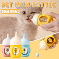 Silicone Pet Milk Feeding Bottle with Scale for Small Puppies and Kittens 20ml 80ml - 20ml-Pink V528-PET-BOTTLE-PINK-20ML-686907