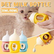 Silicone Pet Milk Feeding Bottle with Scale for Small Puppies and Kittens 20ml 80ml - 20ml-Pink V528-PET-BOTTLE-PINK-20ML-686907