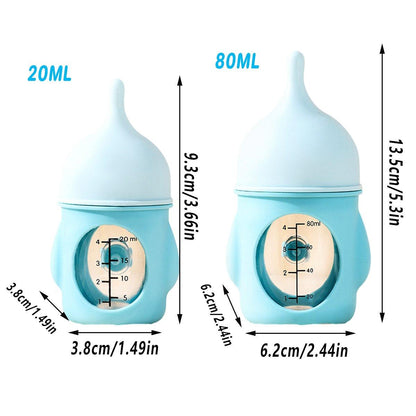 Silicone Pet Milk Feeding Bottle with Scale for Small Puppies and Kittens 20ml 80ml - 20ml-Pink V528-PET-BOTTLE-PINK-20ML-686907
