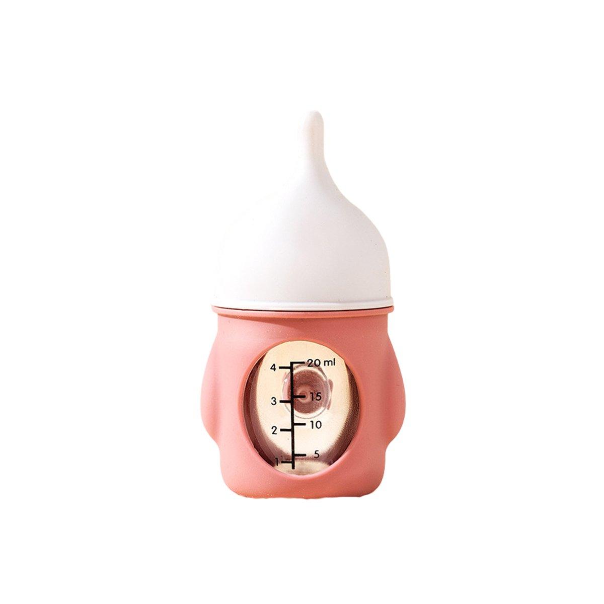 Silicone Pet Milk Feeding Bottle with Scale for Small Puppies and Kittens 20ml 80ml - 20ml-Pink V528-PET-BOTTLE-PINK-20ML-686907