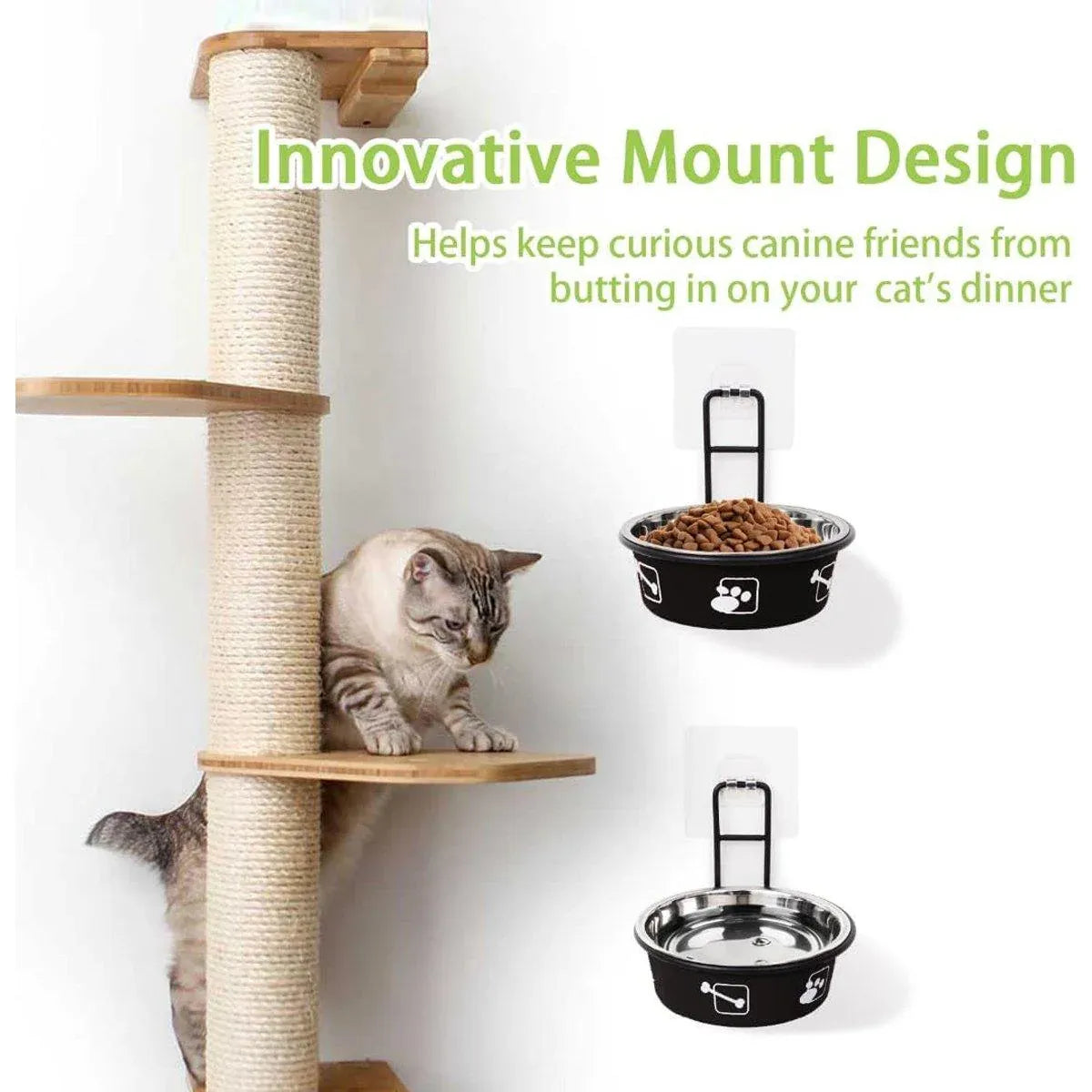 Stainless Steel Pet Bowl Hanging Cat Food Water Bowl Durable for Dogs and Cats - Blue-12cm V528-PET-BOWL-BLUE-12CM-682373