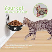 Stainless Steel Pet Bowl Hanging Cat Food Water Bowl Durable for Dogs and Cats - Blue-12cm V528-PET-BOWL-BLUE-12CM-682373