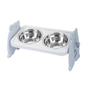 Double Pet Feeding Bowls Stainless Steel Non Slip Cat Dog Water Bowl Food Dish - Orange V528-PET-BOWL-ORANGE-818049
