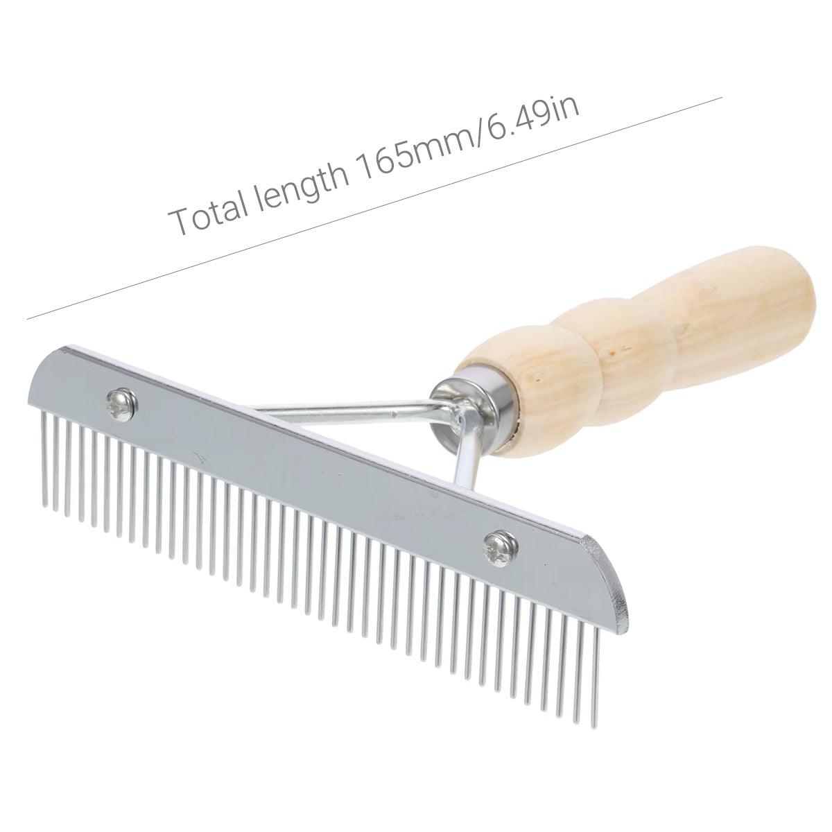 Pet Brush Hair Comb Grooming Rake Comb Dogs and Cats Shedding Deshedding Tool V528-PET-BRUSH-WOOD-916845