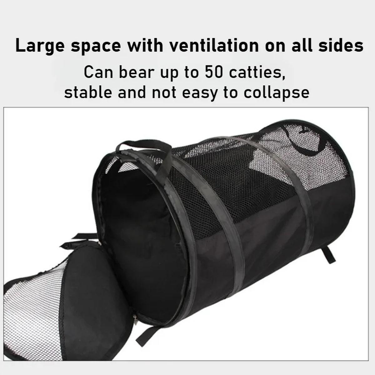 Foldable Pet Car Carrier Bag Breathable Travel Tent Portable Kennel for Transport - Grey V528-PET-CAR-BAG-L-GREY-983745