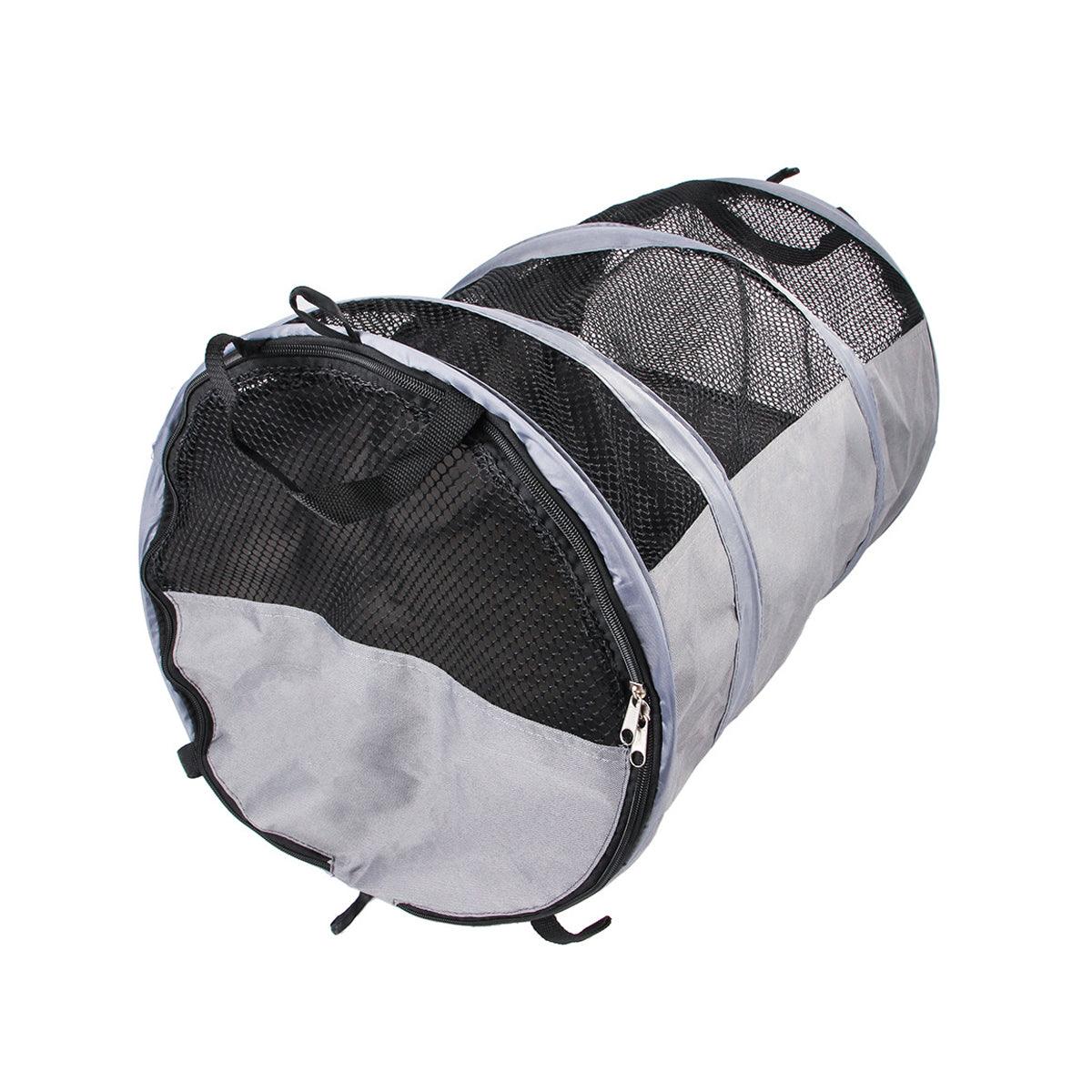 Foldable Pet Car Carrier Bag Breathable Travel Tent Portable Kennel for Transport - Grey V528-PET-CAR-BAG-L-GREY-983745