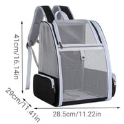 Large Foldable Breathable Portable Cat Dog Bag Outdoor Shoulder Pet Backpack - Blue V528-PET-CARRIER-BAG-BLUE-973594