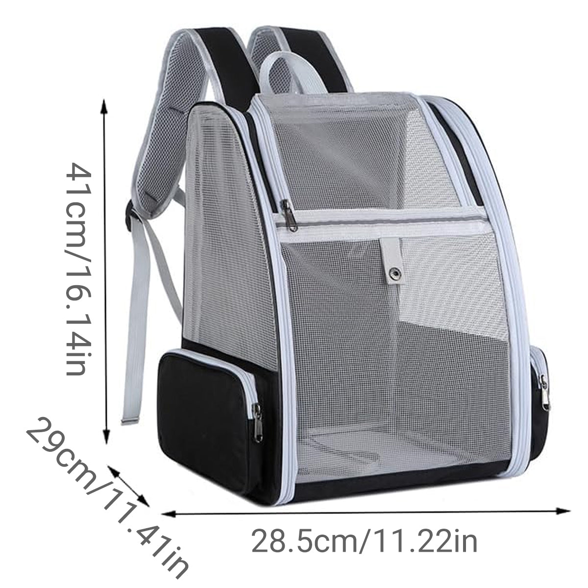 Large Foldable Breathable Portable Cat Dog Bag Outdoor Shoulder Pet Backpack - Blue V528-PET-CARRIER-BAG-BLUE-973594