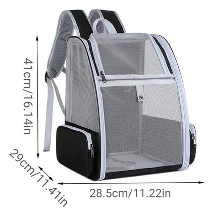 Large Foldable Breathable Portable Cat Dog Bag Outdoor Shoulder Pet Backpack - Blue V528-PET-CARRIER-BAG-BLUE-973594