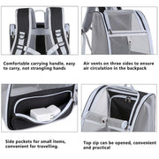 Large Foldable Breathable Portable Cat Dog Bag Outdoor Shoulder Pet Backpack - Blue V528-PET-CARRIER-BAG-BLUE-973594