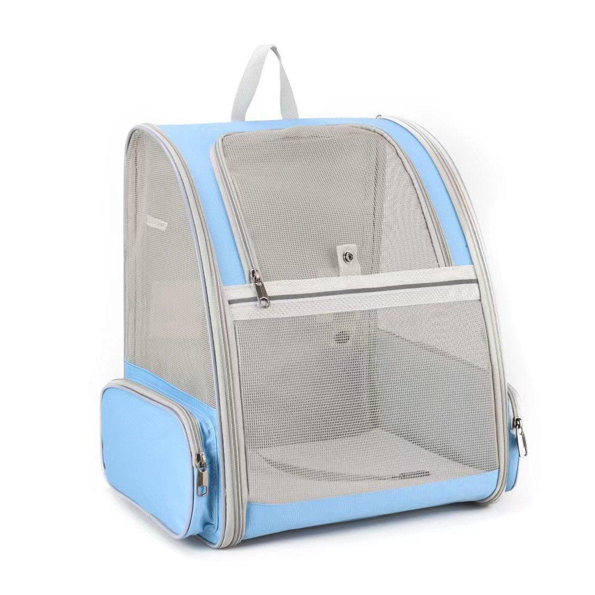 Large Foldable Breathable Portable Cat Dog Bag Outdoor Shoulder Pet Backpack - Blue V528-PET-CARRIER-BAG-BLUE-973594