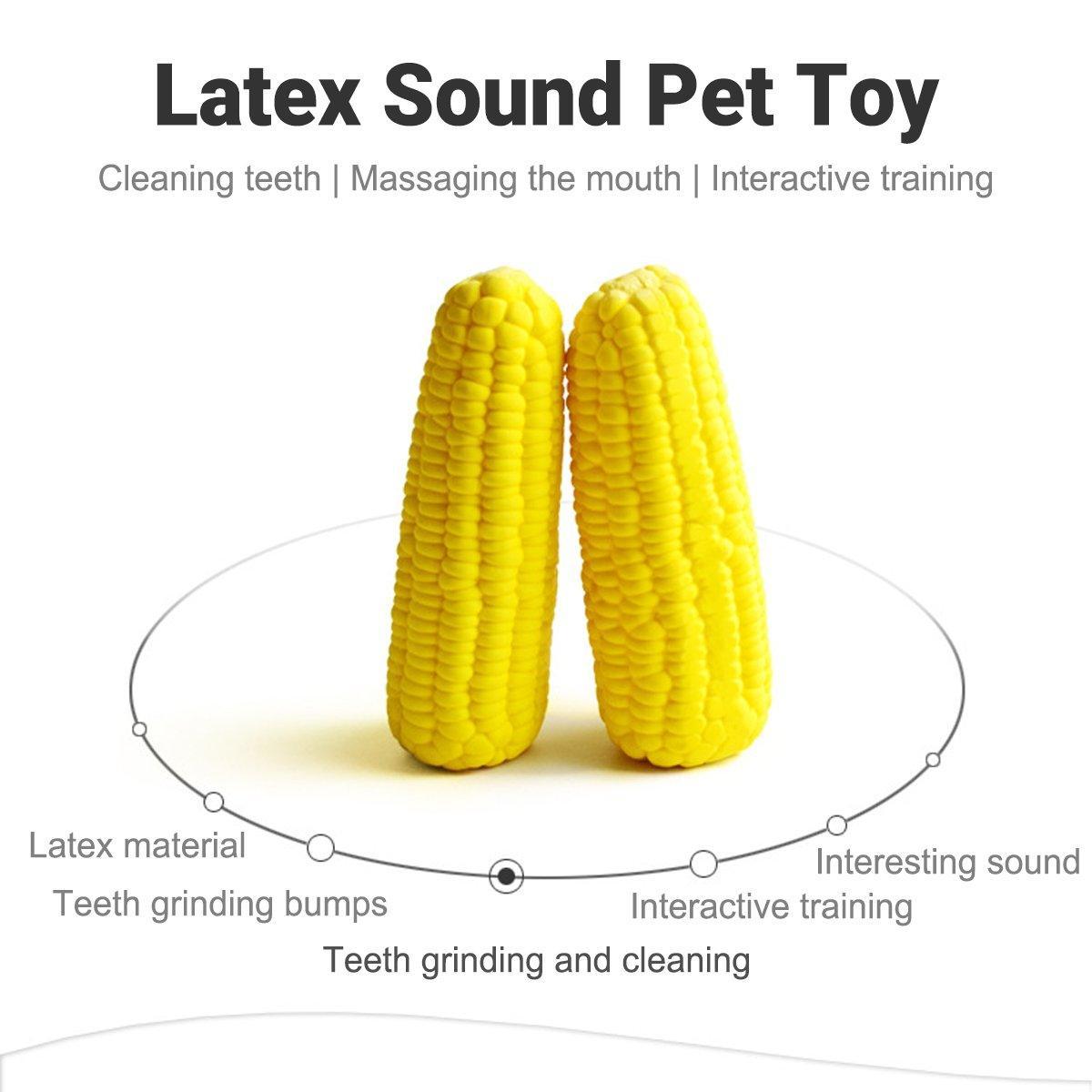 Grinding Teething Pet Toy Corn-Shaped Dog Chewing Toy Pet V528-PET-CHEW-TOY-MAIZE-859006