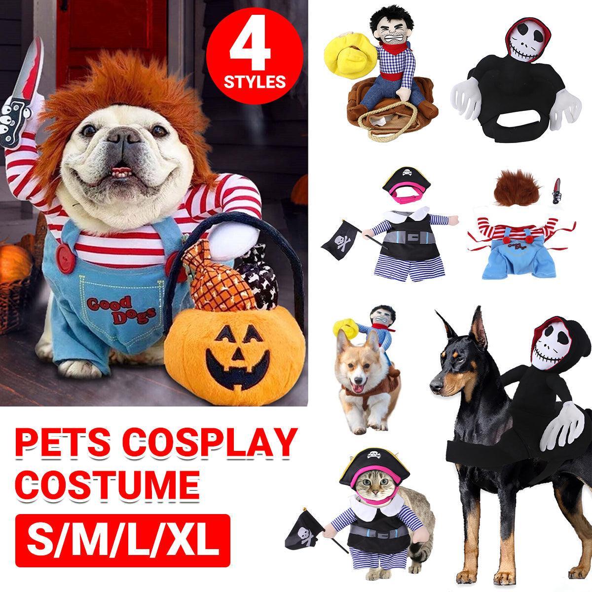 Halloween Dog Costume Pet Accessories Funny Dress Up for Small Medium Dogs - Hat Model-L V528-PET-CLOTHES-MZ-L-703144