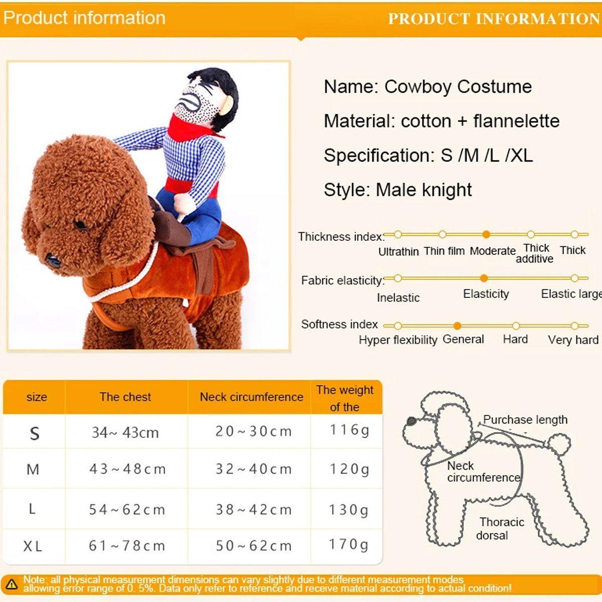 Halloween Dog Costume Pet Accessories Funny Dress Up for Small Medium Dogs - Hat Model-L V528-PET-CLOTHES-MZ-L-703144
