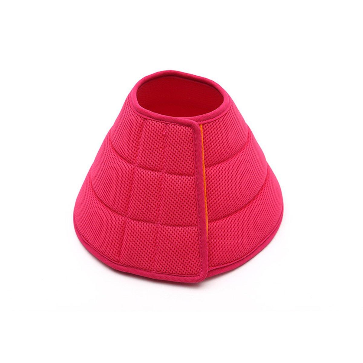 Elizabethan Collar Anti Licking Biting Pet Collar for Cats and Dogs Recovery Use - Rose Red-Size2 V528-PET-COLLAR-ROSE-RED-2-420274